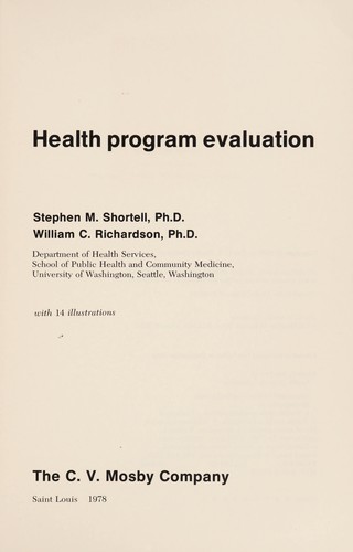 Health program evaluation