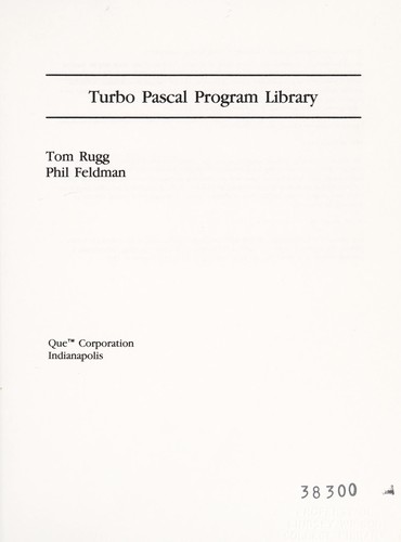 Turbo Pascal program library