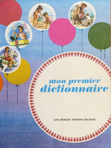 Mon premier dictionnaire by Lina Berger cover