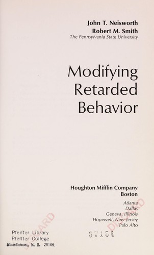 Modifying retarded behavior