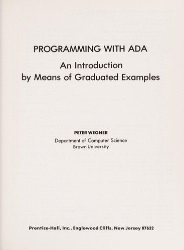 Programming with Ada