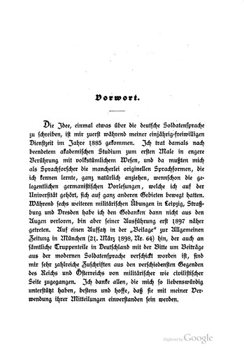 Die deutsche soldatensprache by Paul Horn 1863-1908 cover