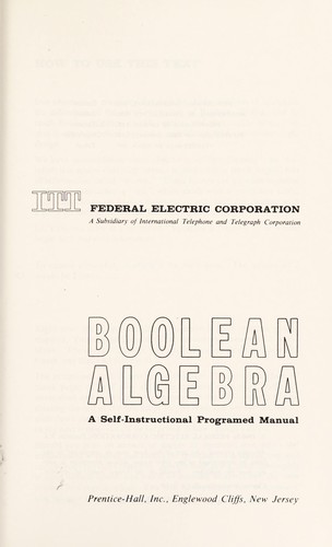 Boolean algebra