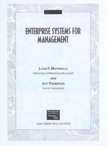 Enterprise systems for management