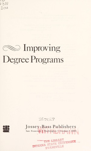 Improving degree programs