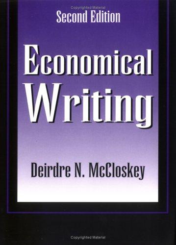 Economical writing by Deirdre N. McCloskey cover