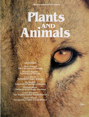 Plants and animals by Macmillan. cover
