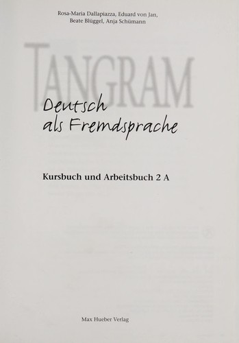 Tangram by R.M Dallpiazza, E. von Jan cover