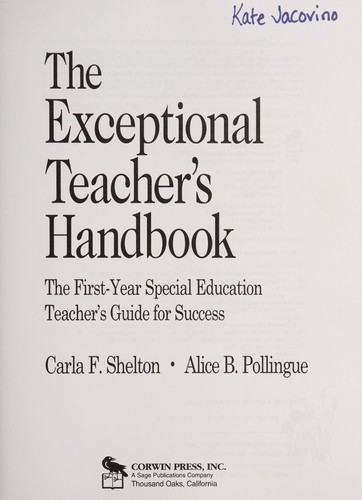 The exceptional teacher's handbook
