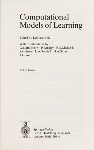 Computational models of learning