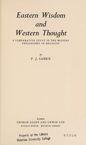Eastern wisdom and Western thought
