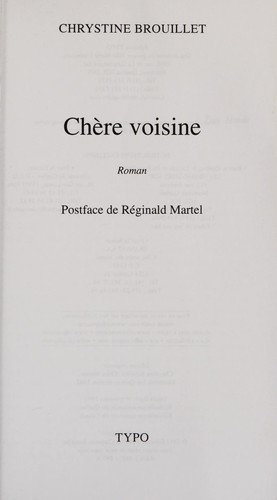 Chère voisine