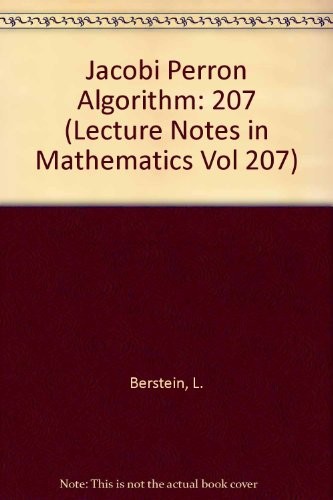The Jacobi-Perron algorithm