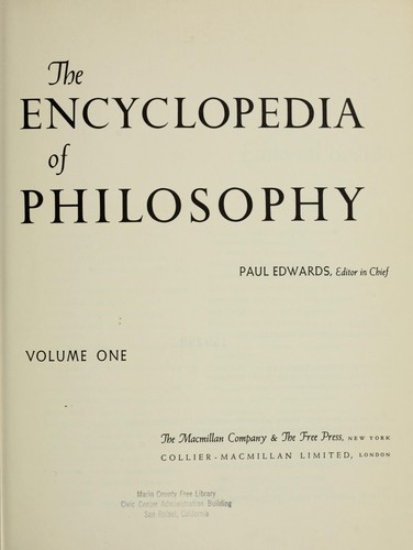 The Encyclopedia of philosophy