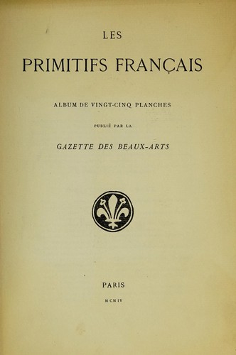 Les primitifs français by  cover