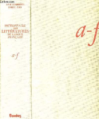 Dictionnaire des littératures de langue française