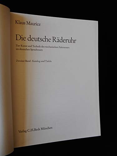 Die deutsche Räderuhr by Klaus Maurice cover