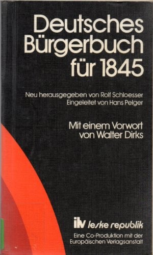 Deutsches Bürgerbuch für 1845-[-1846] by Hermann Püttmann cover