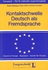 Kontaktschwelle Deutsch als Fremdsprache by Baldegger, Markus. cover