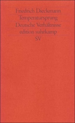 Temperatursprung by Friedrich Dieckmann cover