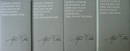 November 1918 by Alfred Döblin cover