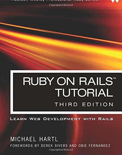 Ruby on Rails Tutorial: Learn Web Development with Rails (3rd Edition) (Addison-Wesley Professional Ruby) by Michael Hartl cover