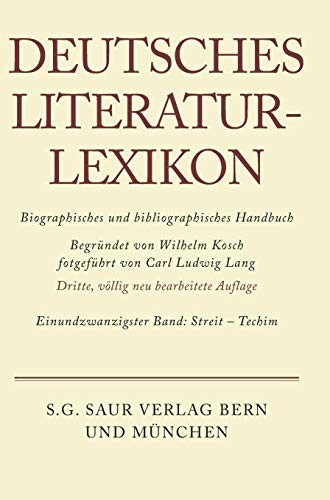 Deutsches Literatur-Lexikon by Kosch, Wilhelm cover