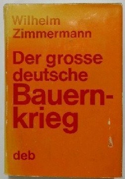Der grosse deutsche Bauernkrieg by Wilhelm Zimmermann cover
