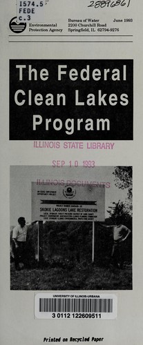 The Federal Clean Lakes Program by Illinois. Bureau of Water cover
