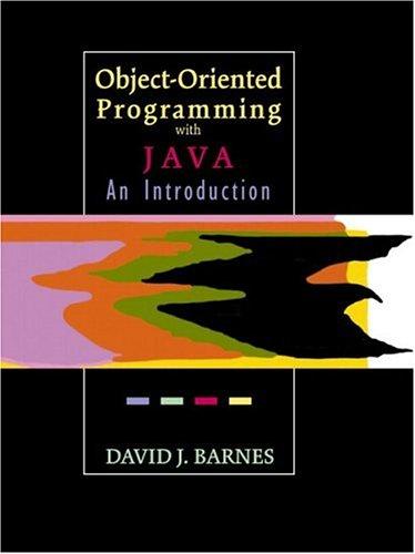 Object-Oriented Programming with Java