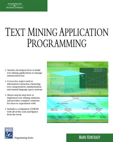 Text Mining Application Programming (Programming Series)