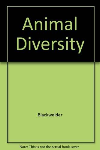 CRC handbook of animal diversity by Richard E. Blackwelder cover