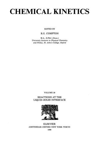 Comprehensive chemical kinetics