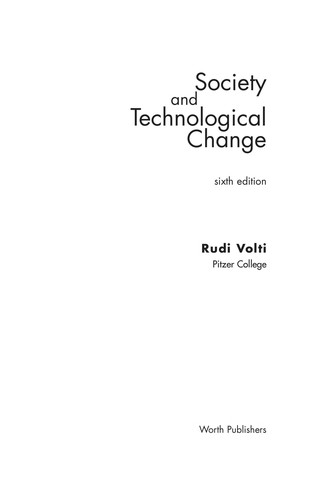 Society and technological change