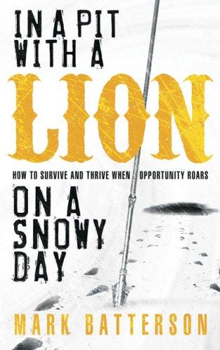 In a Pit with a Lion on a Snowy Day