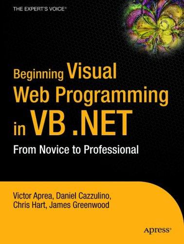 Beginning visual web programming in VB .NET