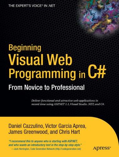 Beginning visual web programming in C#