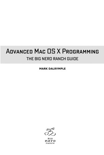 Advanced Mac OS X programming