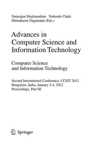 Advances in Computer Science and Information Technology. Computer Science and Information Technology