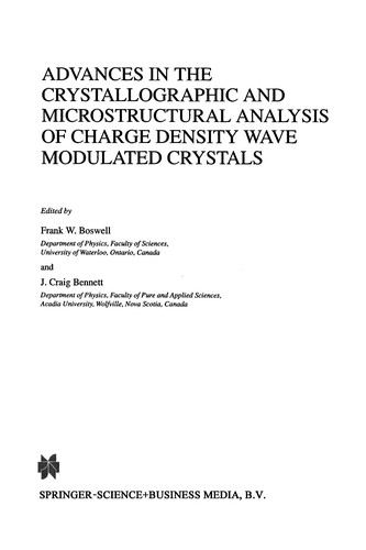 Advances in the Crystallographic and Microstructural Analysis of Charge Density Wave Modulated Crystals