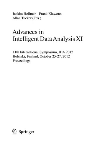 Advances in Intelligent Data Analysis XI by Jaakko Hollmén cover