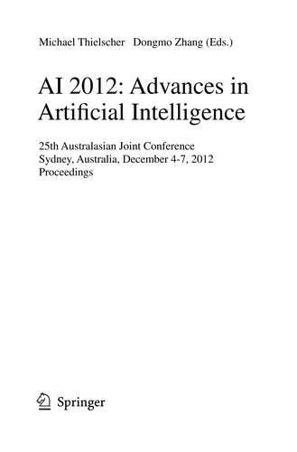 AI 2012: Advances in Artificial Intelligence