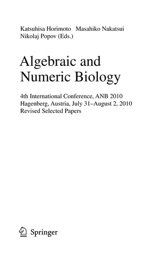 Algebraic and numeric biology