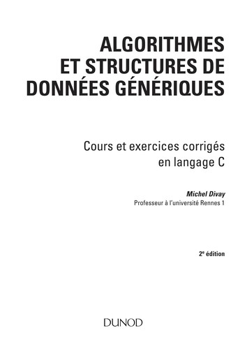 Algorithmes et structures de donne es ge ne riques