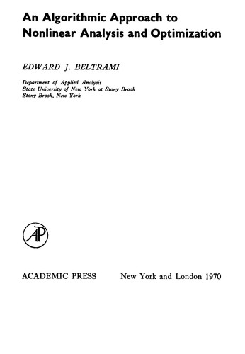 An algorithmic approach to nonlinear analysis and optimization