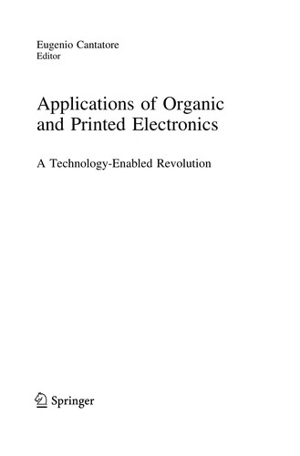 Applications of Organic and Printed Electronics by Eugenio Cantatore cover
