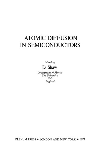 Atomic Diffusion in Semiconductors