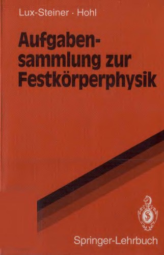 Aufgabensammlung Zur Festkorperphysik