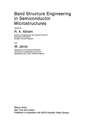 Band Structure Engineering in Semiconductor Microstructures