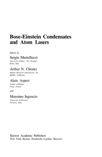 Bose-Einstein Condensates and Atom Lasers